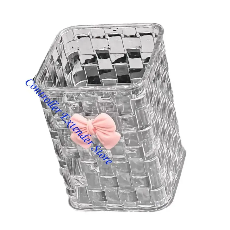 N84B Pencil Cup Multipurpose Desk Pen Organizers Tabletop Makeup Brush Storage Box