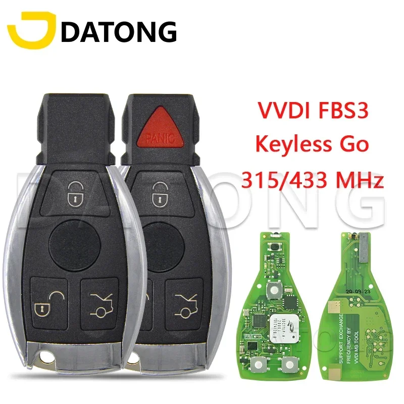 

Datong Wolrd Remote Control Key For Mercedes Benz W204 W207 W212 W164 W166 W216 W221 W251 Keyless Go VVDI FBS3 Promixity Card