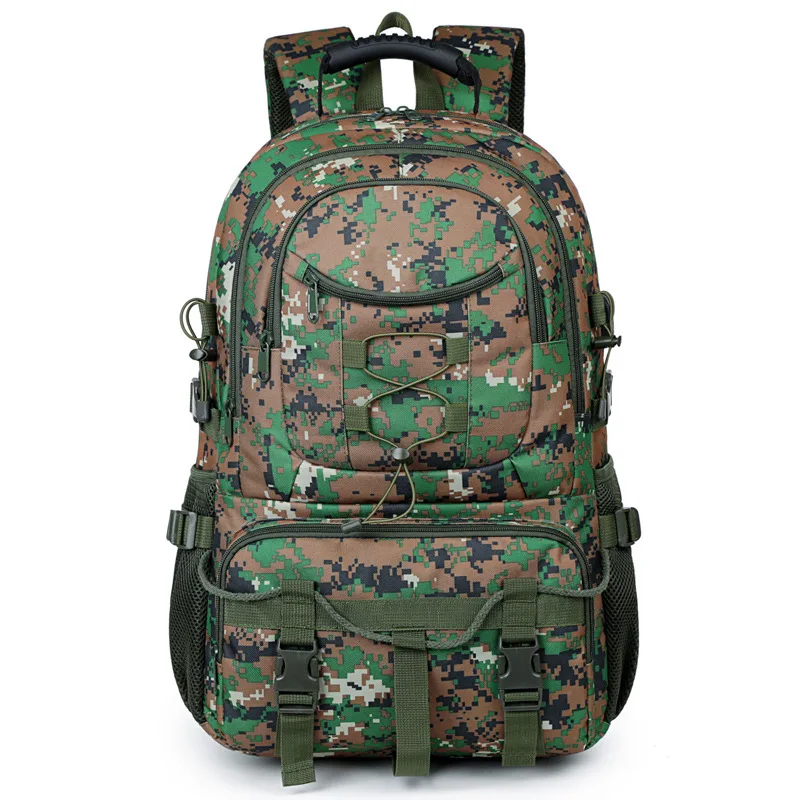 Military Camouflage Tactical Backpack Men,Multi-Functional Hiking Mountaineering Combo Pack,Heavy Duty Outdoor Travel Daypack