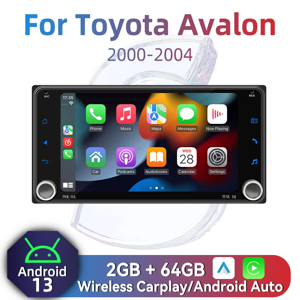 2 Din Android Radio Car Multimedia for Toyota Avalon 2000-2004 7