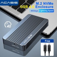 ACASIS 40Gbps NVMe SSD Enclosure External Hard Driver M.2 NVMe PCIe SSD Case Compatible With Thunderbolt 3/4 USB3.2/3.1 Disk Box