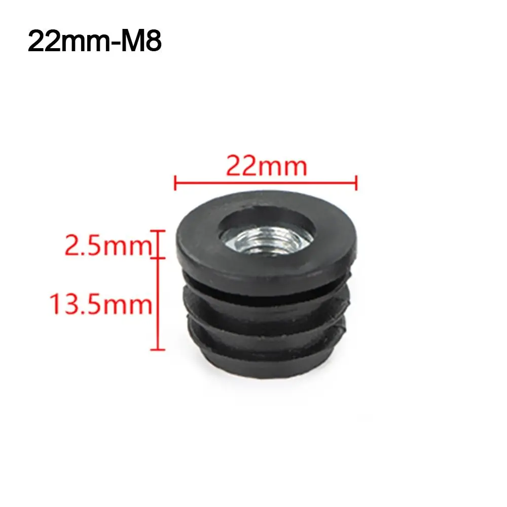 Pipe Plug Black Nut Hole Plug Round Plastic Furniture Adjustable Feet Furniture Leveling Feet Table Chair