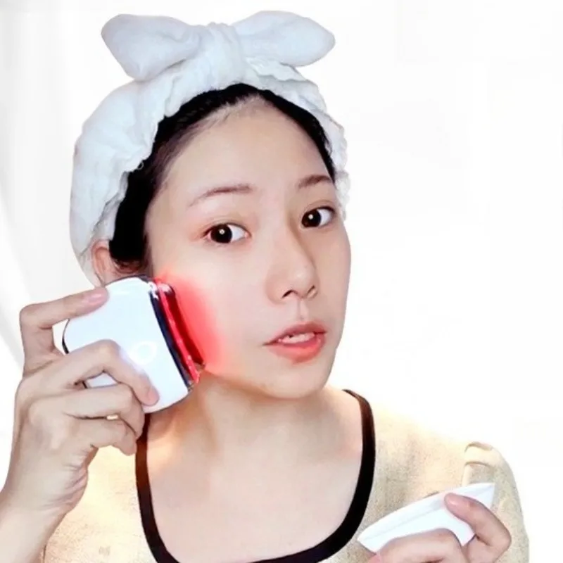 مكركرنت مدلك الوجه المحمولة أجهزة شد الوجه الاهتزاز الجمال أداة العلاج الطبيعي Guashas معدات العناية بالبشرة #4