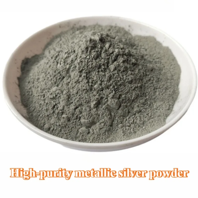 1/5/10g Silver Powder Ultra-fine High-Purity Nano-Inlay Metallic Pure Conductive Study Grade Silver Powder Industrial Material