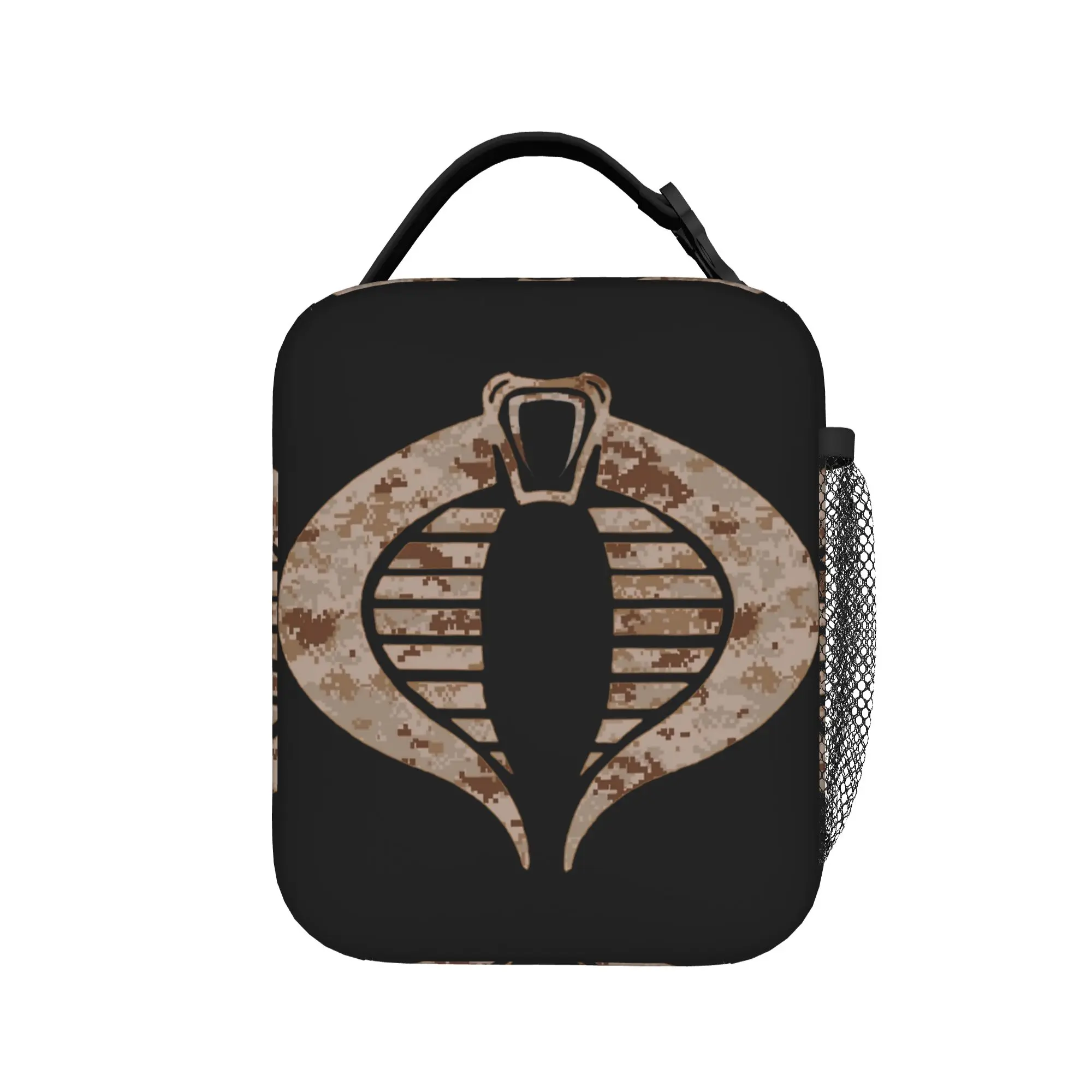 Cobra Logo Marpat Crimson Desert  Camo Insulated Lunch Bag Thermal Bag Meal Container  Tote Lunch Box for Men Women College