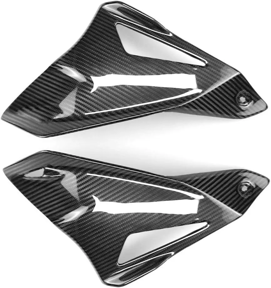

MT10 Motorcycle Carbon Fiber Frame Tank Side Panel Guard Cover Protector Cowl Fairing for Yamaha MT10 2016-2018 Black Glossy