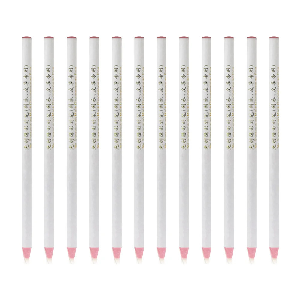 

12Pcs High Temperature Vanishing Pens No Cutting Invisible Markers for Professional Tailors and White