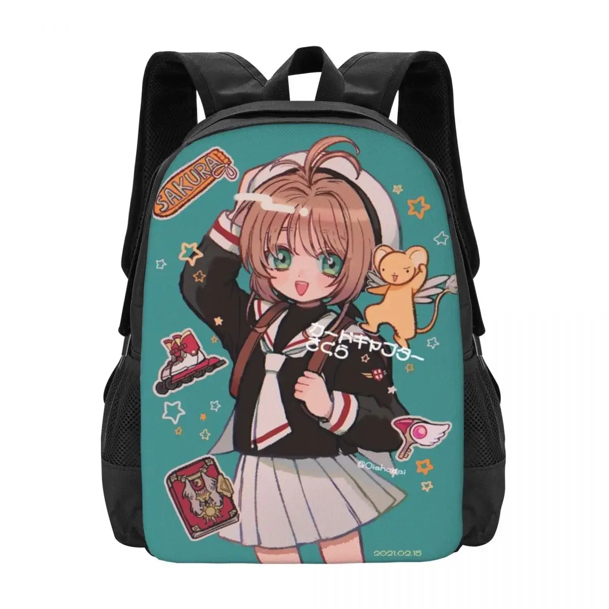 Anime Cardcaptor Sakura Travel Laptop Backpack, Business College School Computer Bag Gift for Men & Women