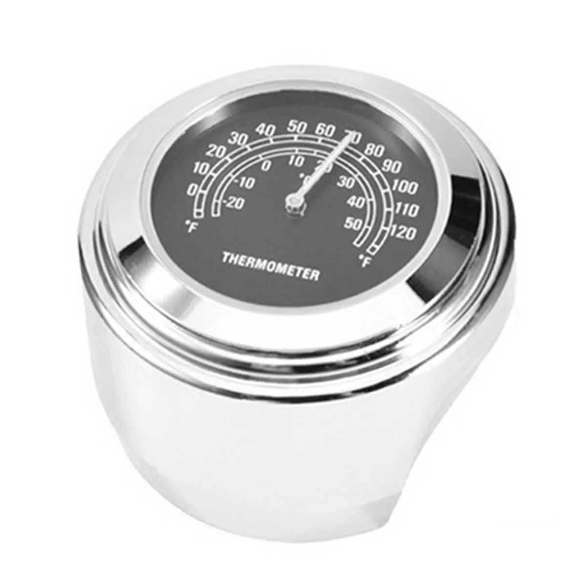 22-25mm Motorcycle Watch Thermometer Temp Gauge Waterproof Moto Styling Accessories Moto Handlebar Black