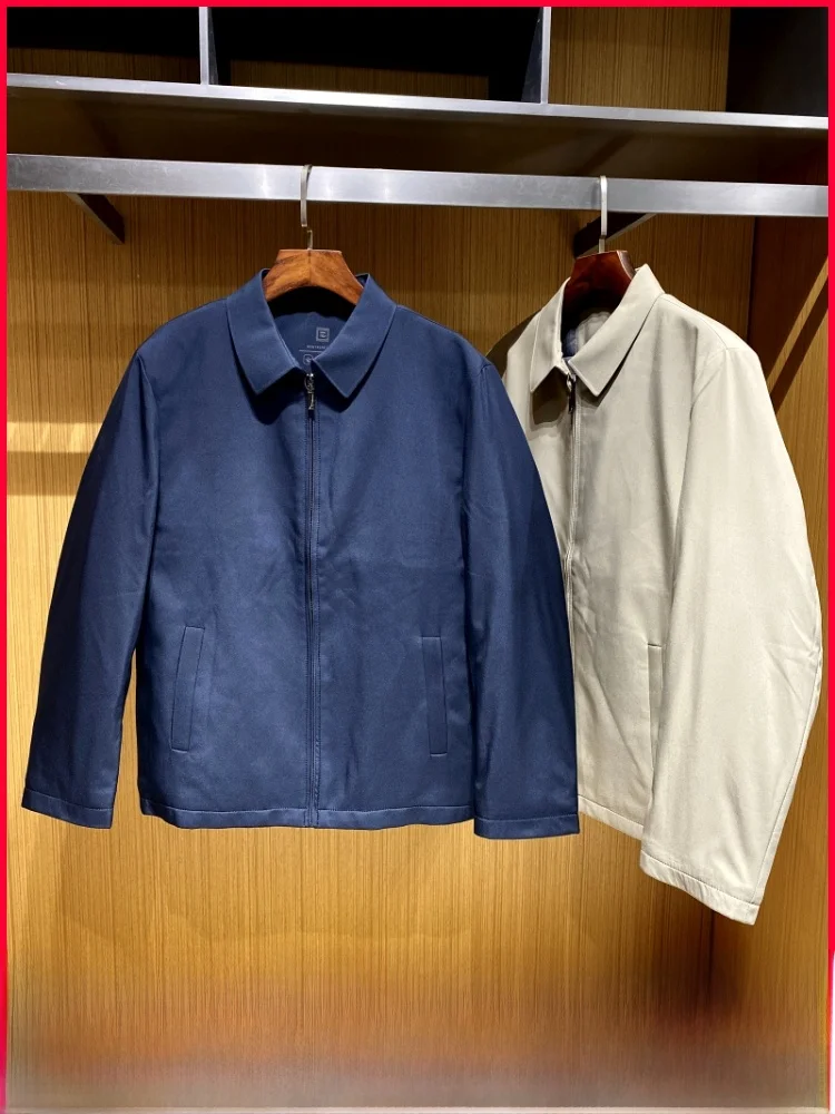 

Casual Cotton Padded Jaet Men's Turn-down Collar Embroidered Color Autumn Winter New Arrival Youth Faion Stand Fit