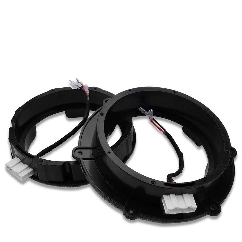 Speaker Adapter Spacer Horn Pad Mounts With Cable Plug For VW Volkswagen Touareg Tiguan Touran Multivan Teramont Tayron etc.