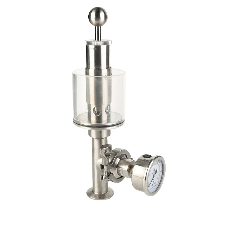 SS304 Sanitary Tri-clamp Exhaust Valve Regulating Valve for Beer Brewing