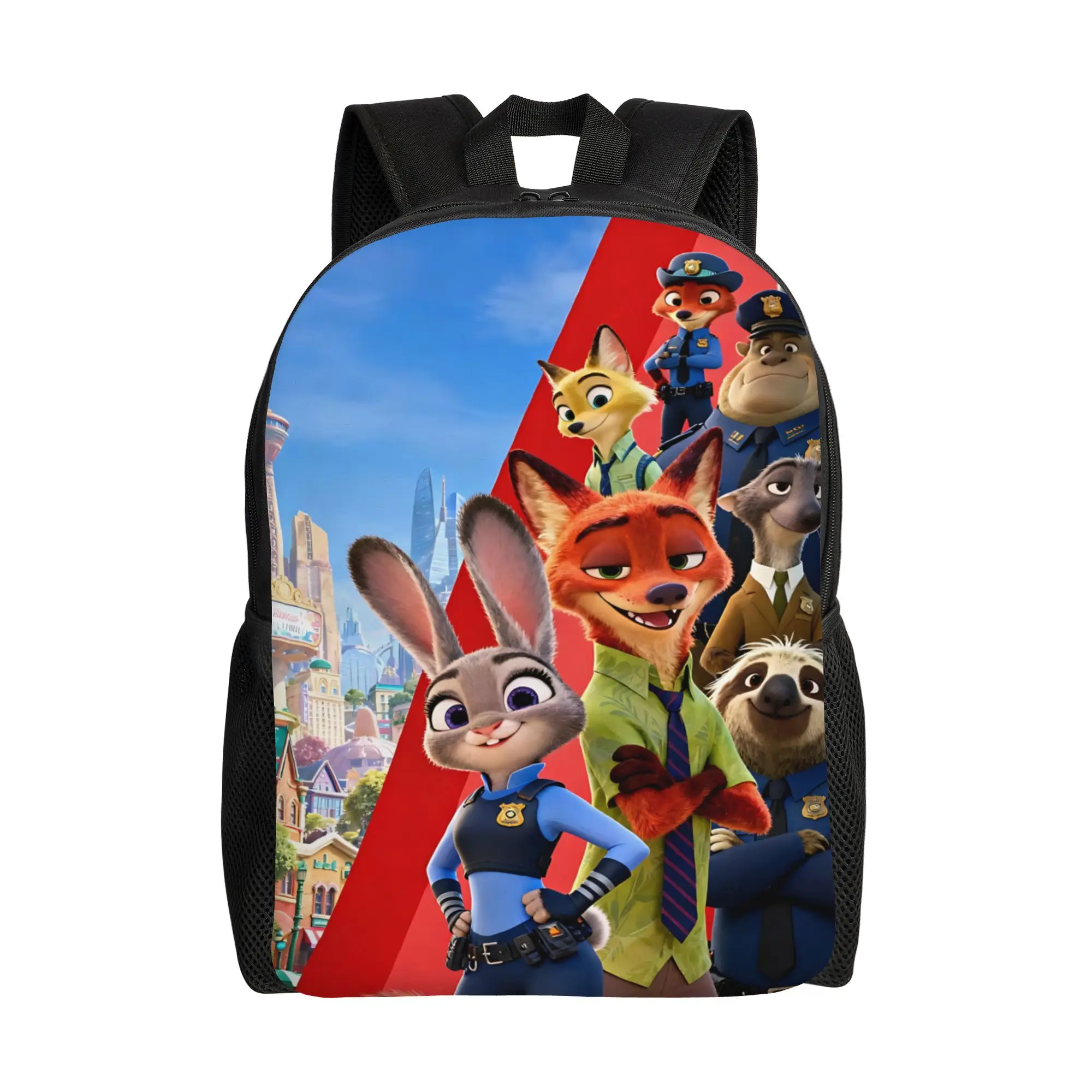 

1PC first day of school Backpack Disney Zootopia 2 Daypack Judy And Nick poster Portable School Zipper Closure Rucksack