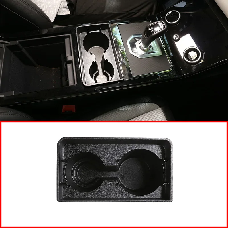 

Car Accessories For Range Rover Evoque L551 2019-2020 ABS Plastic Black Cup Holder Widened Storage Box Car styling