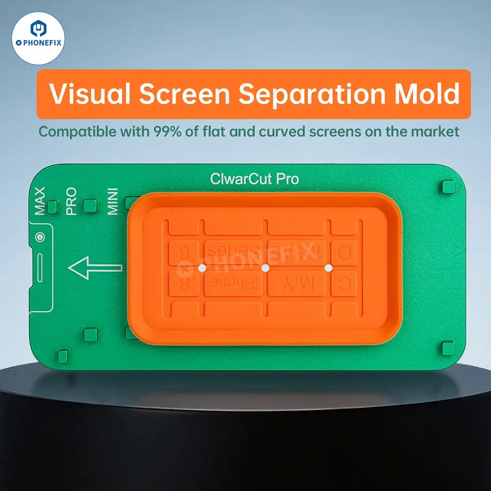 YCS M.Y Visual Screen Separation Mold for Smart Phones Flat and Curved Screens ,Accurate Alignment Back Cover Bracket Repair