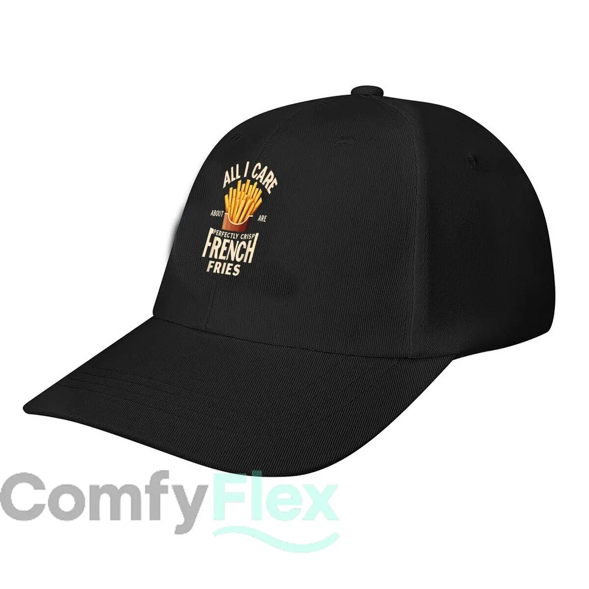 Fun French Fries Graphic Baseball Cap Fashion Men Sunhat Women's Outdoor Sports Snapback Cap