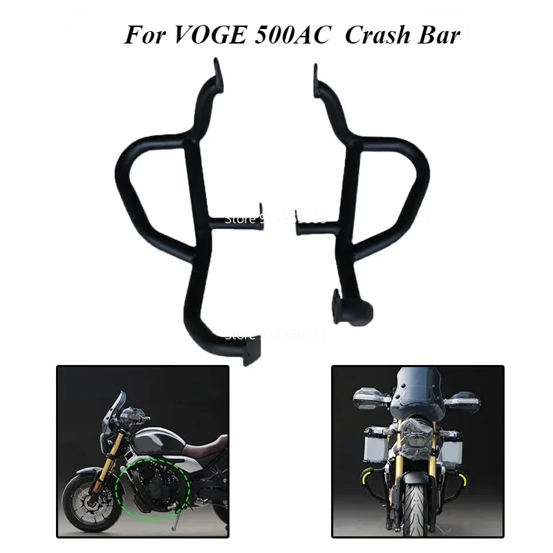 Motorcycle Bumper Body Anti Drop Bar Engine Guards Crash Bar Frame Protectors Frame components Fit For VOGE 500AC  500 AC 500-AC