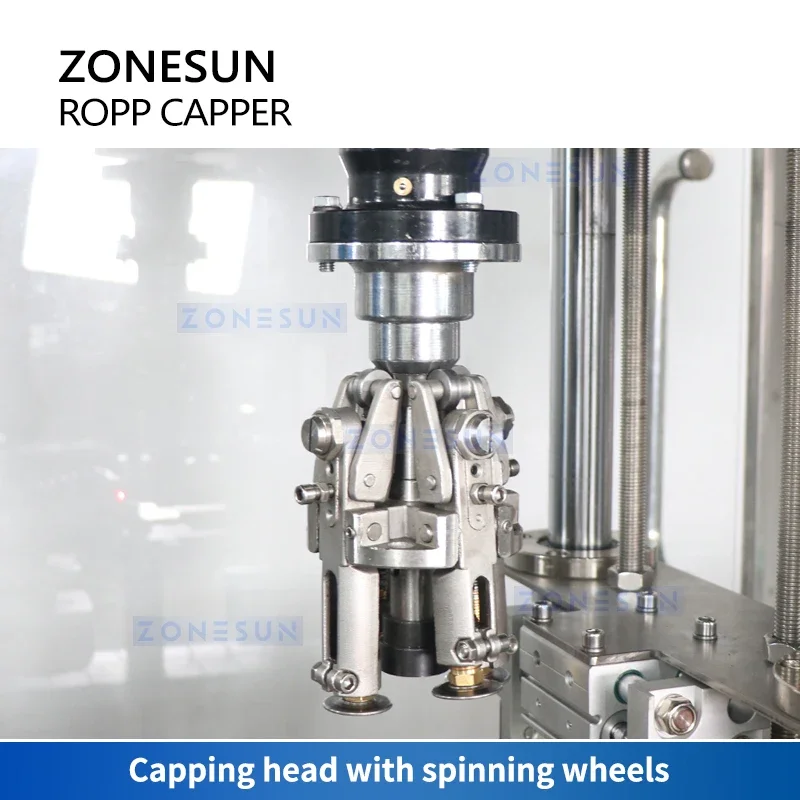 ZONESUN Automatic ROPP Pilfer Proof Capping Machine Wine Bottle Cap Sealing Tamper Rvident Closure Packing Equipment ZS-XG440Z