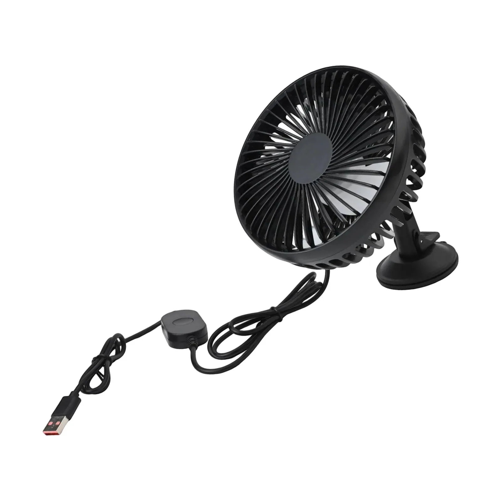 USB Mini Desktop and Vehicle Cooling Fan Featuring Three Different Speed Levels to Suit Your Preferences on Hot Days