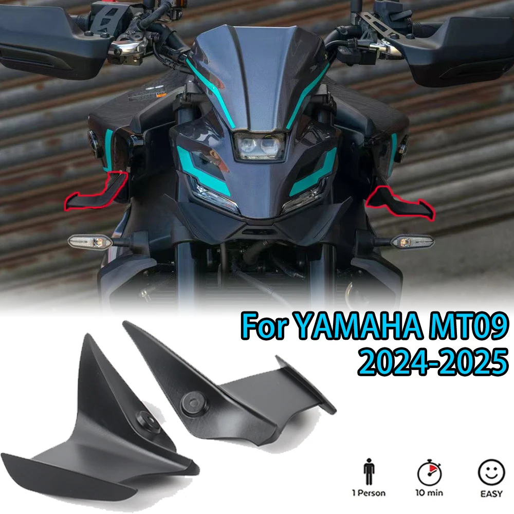 

NEW Yamaha MT-09 SP Gen 4 2024+ Tank Guard Side Wings Crash Protection MT09 Accessories Plastic Motorcycle Parts