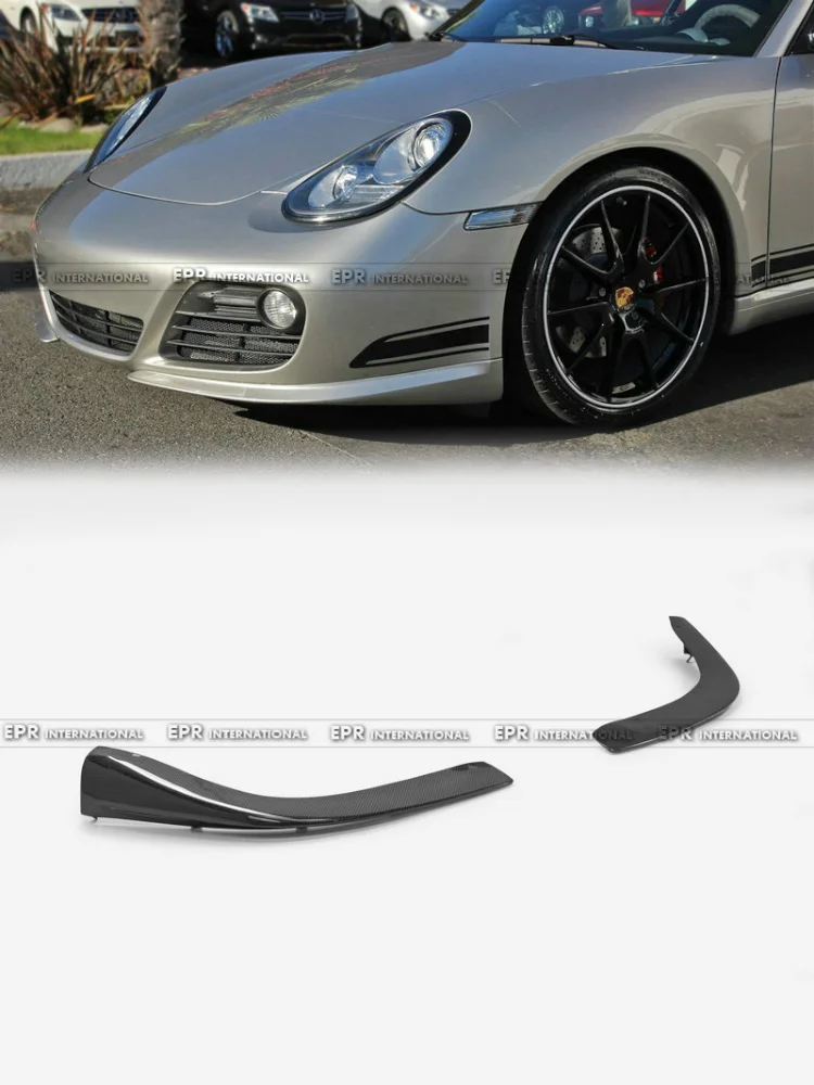 

Передняя губа для Porsche Cayman 987.2 R Style, 2 шт. — спортивная внешняя передняя накладка на губу | Аксессуар для бампера (Можна подходит 987.1)
