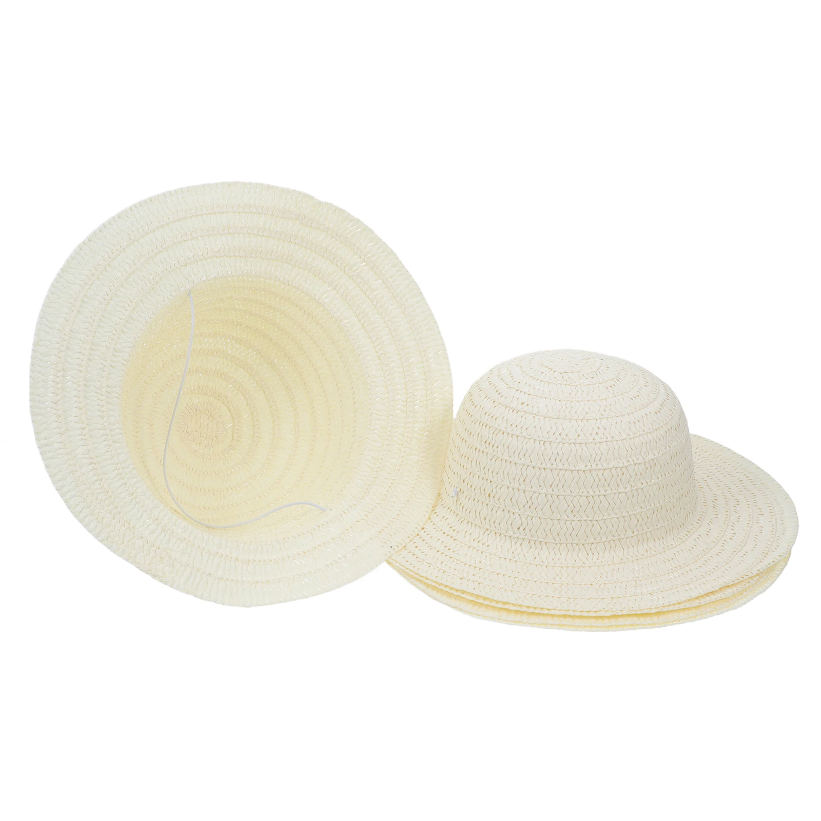 

5pcs Mini Diy Prop Hat for DIY Painting Mini Straw Hat Bulk Woven Hats Craft Photo Prop Small Decor Supplies
