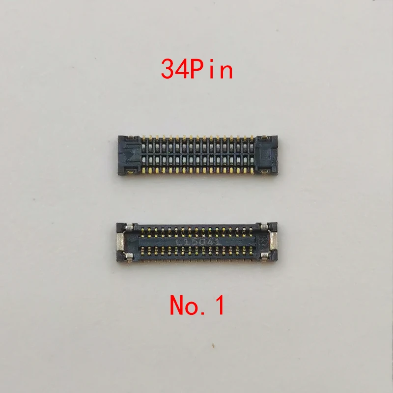 5-10pcs 34pin LCD Display FPC Connector Screen Flex Contact On Motherboard Mainboard for LG K40s X430 X430EMW LM-X430