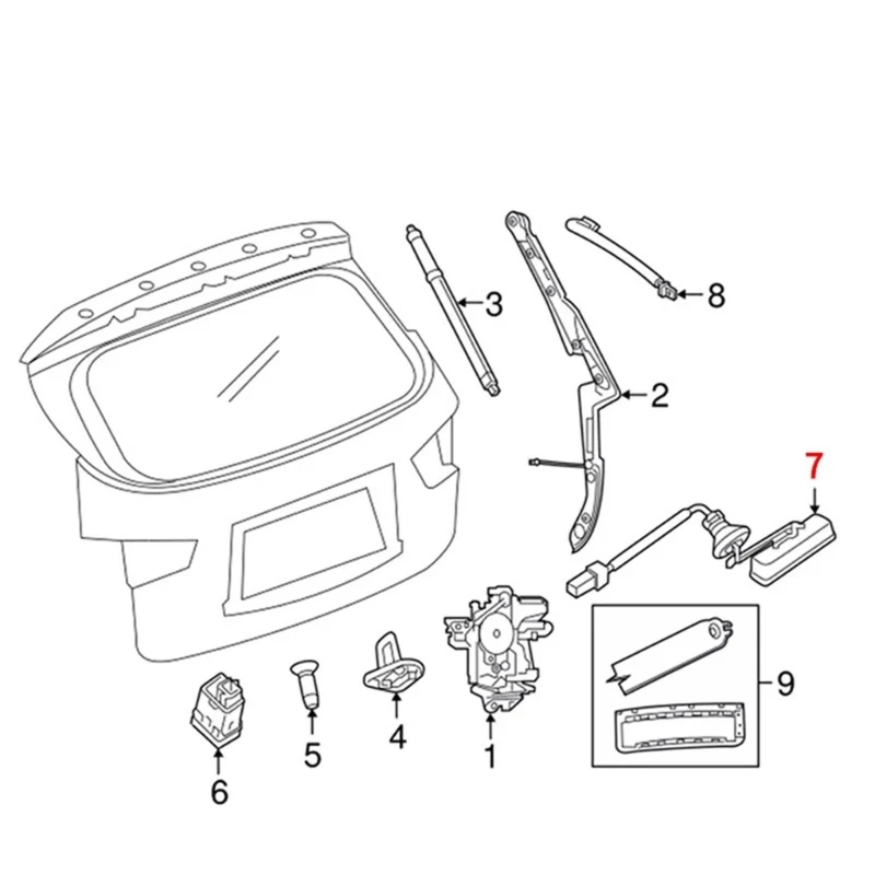 Tailgate Hatches Trunk Handle 63270-FG001 63270FG001 63270-FG000 for Wagon 2008-2011 Trunk Release