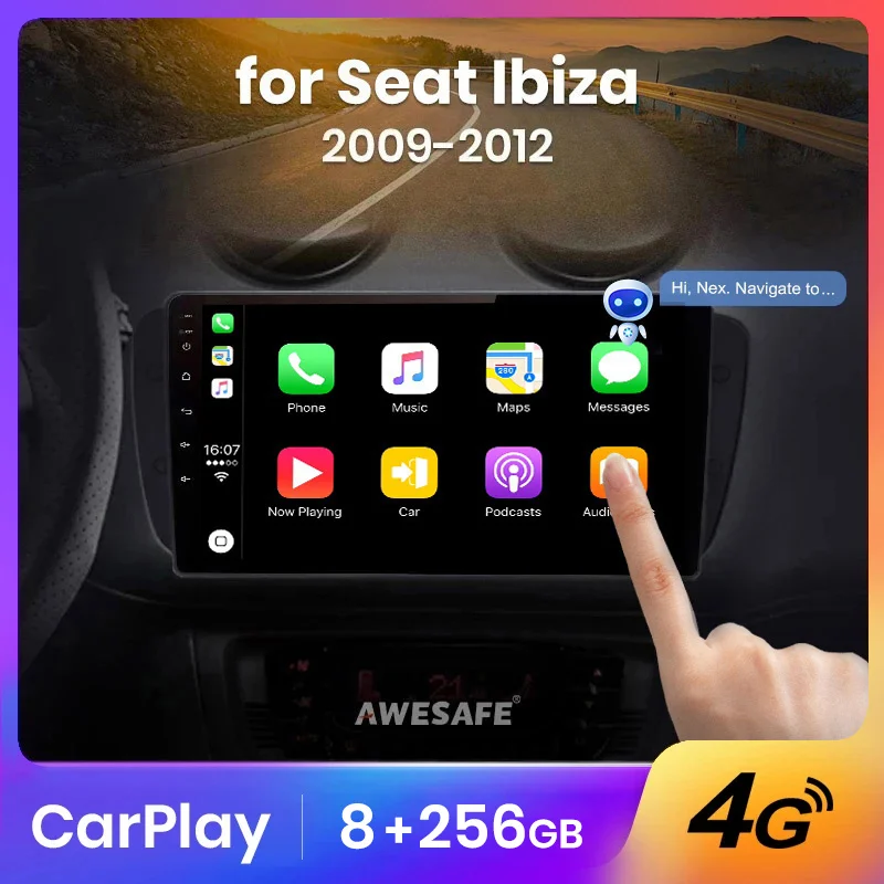 AWESAFE Wireless CarPlay Autoradio for Seat Ibiza 6j 2009-2013   Car Radio Multimedia Player Android Auto Stereo GPS