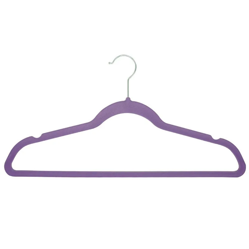 

10 Pack Non-Slip Thin Flocked Felt Hangers Sturdy Clothes Hangers Heavy Duty Store Display Clothes Coat Suit Velvet Hangers
