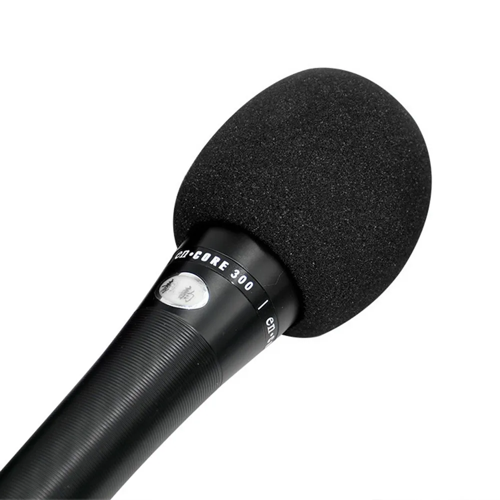 5Pcs Microphone Foam Covers Thickened Handheld Stage Microphone Windscreen Foam Case Cover Protector For Meeting Mic