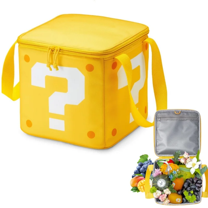 

Japanese Question Mark Storage Bag Insulated Box Large Capacity Outdoor Picnic Thermal Insulation Cold Bag Ice Bag Lunch Bag