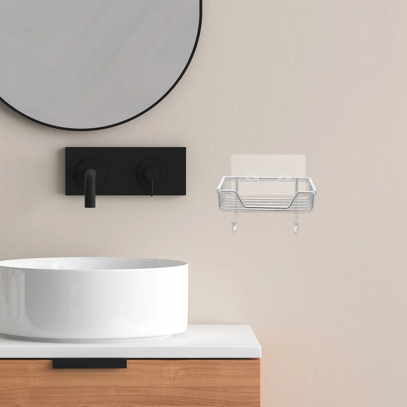 

Stainless Steel Soap Holder Wall Mounted No Drill Soap Dish With Drainage Self Adhesive Shower Tray Leakproof