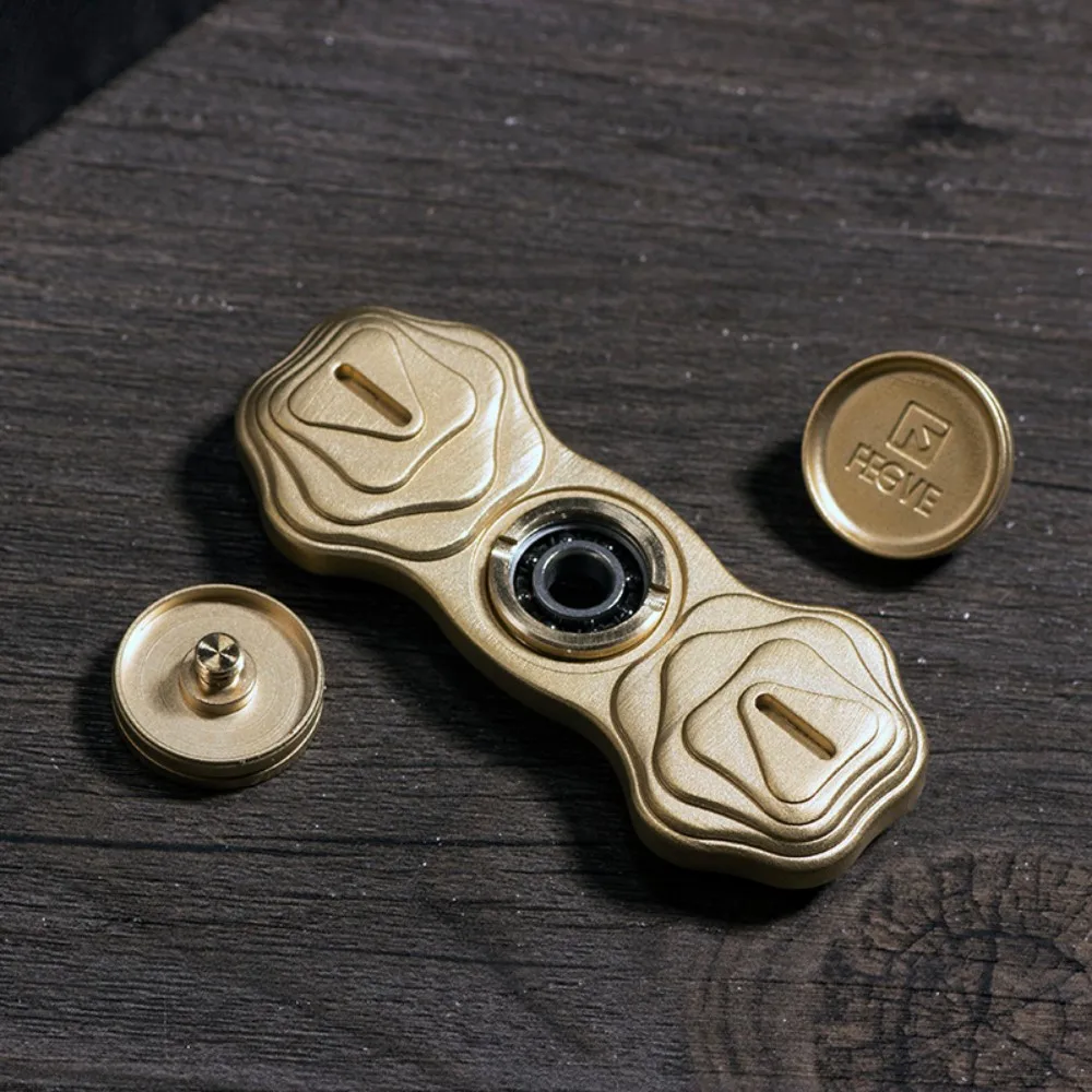 FEGVE EDC Fidget Spinner Two-Bladed Fidget Spinner Anxiety Toys Office Desk Accessories Original Designs