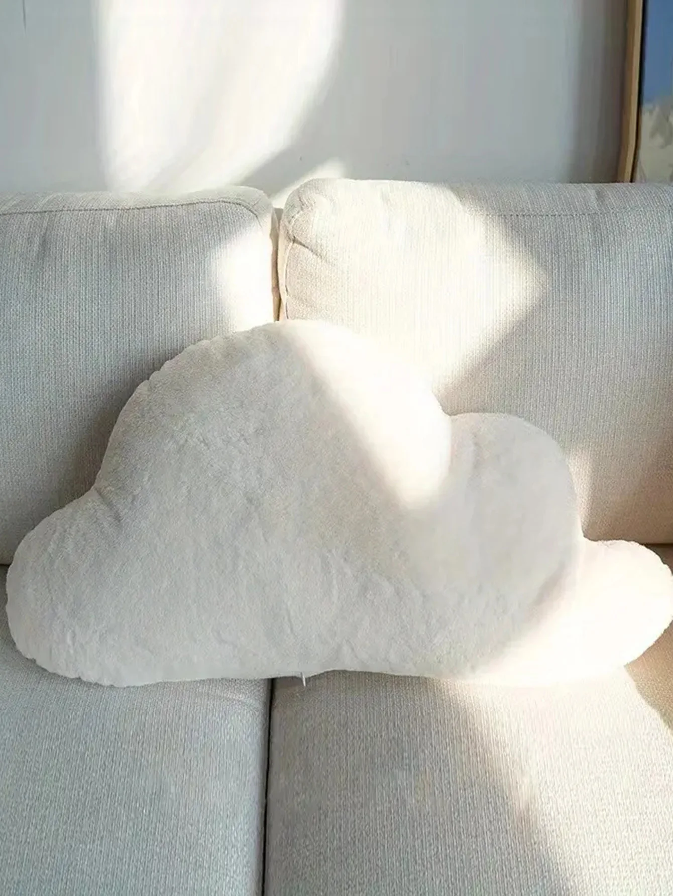 1pc，Soft Cute Cloud Pillow，Plush Cloud Cute Creative Throw Pillow， for Bed, Sofa and Chair  Home Decor，Festival gifts ﻿.