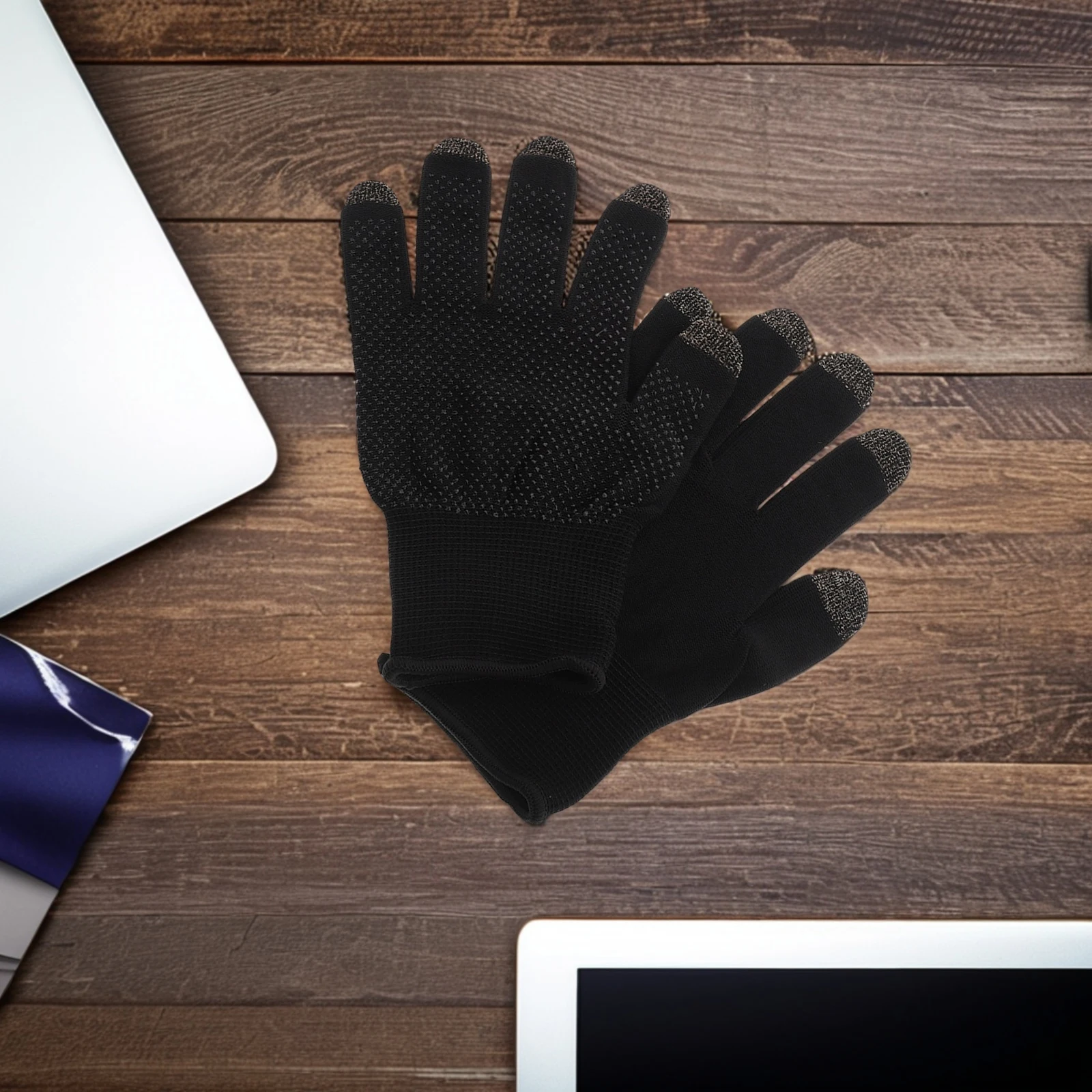 Gloves Gaming Touch Screen Full Finger Gamer Anti-sweat Mobile Controllers Black