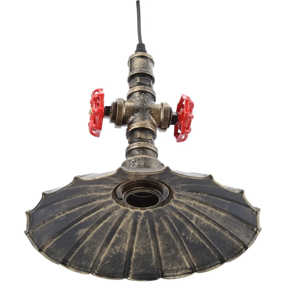 E26 E27 Base Pipe Pendant Light 110-220V Adjustable Height Ceiling Chandelier Lamp Bulbs Not Included Iron Material
