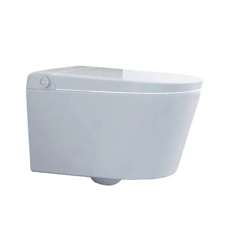 8813T Simple White Elongated Wall-hung One Piece Smart Intelligent Automatic Flushing Remote Control Heated Seat Home Use