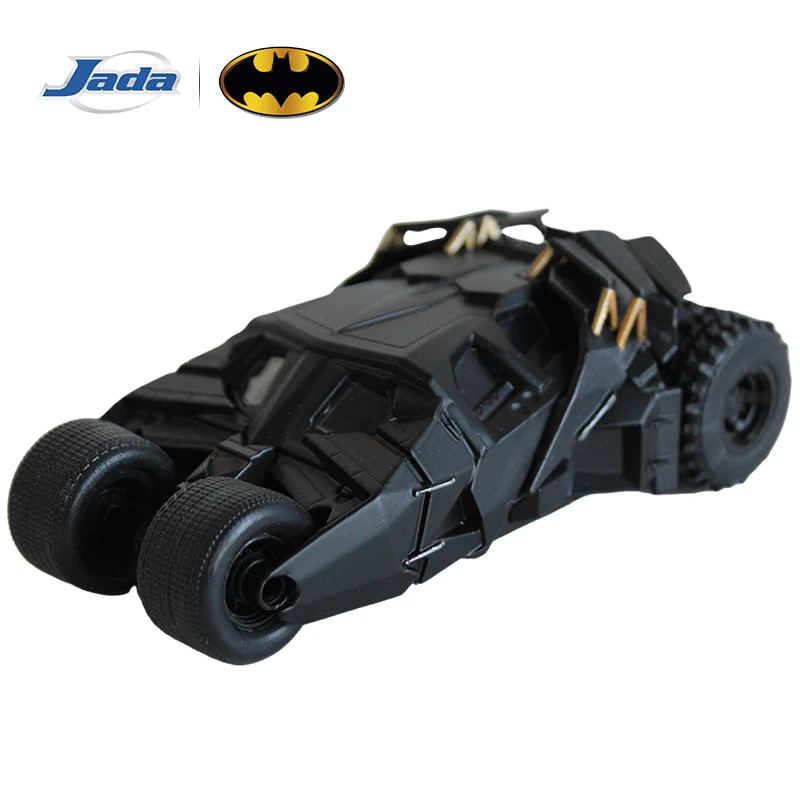 JADA 2008 The Dark Knight Batmobile 1:32 DieCast Model - Semi Flat Black with Free-Rolling Wheels JD98232