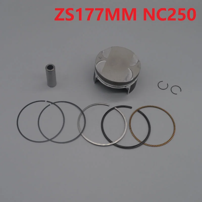 

NC250 piston ring pin set 77mm piston kit zongshen engine XZ250R T6 k6 xmotos apollo KAYO RX3 BSE 250cc 4 valves parts