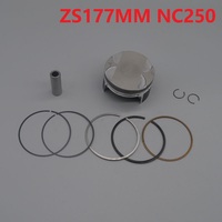 NC250 piston ring pin set 77mm piston kit zongshen engine XZ250R T6 k6 xmotos apollo KAYO RX3 BSE 250cc 4 valves parts