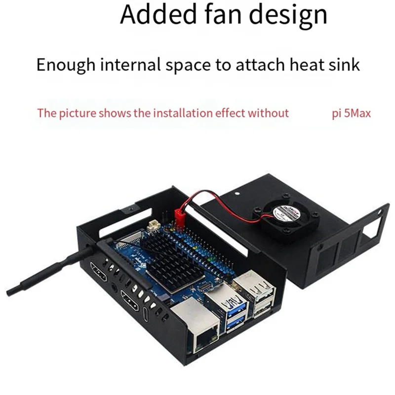 

Хорошо сделанный-для Orange Pi 5Max, металлический корпус, вентилятор, радиатор, защитный чехол, прочный и долговечный