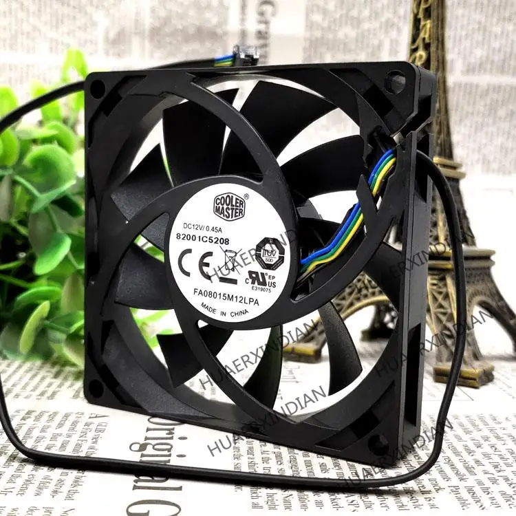 جديد FA08015M12LPA 8015 12 فولت 0.45A 4PWM وحدة المعالجة المركزية مروحة التبريد مجموعة تجميع