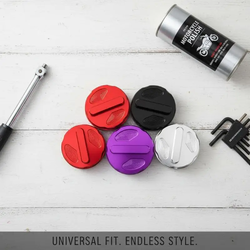 1PC Motorcycle Fuel Tank Decorative Cap Aluminum Alloy Rustproof Modification Part for Most Motorbike Custom Refit Projects