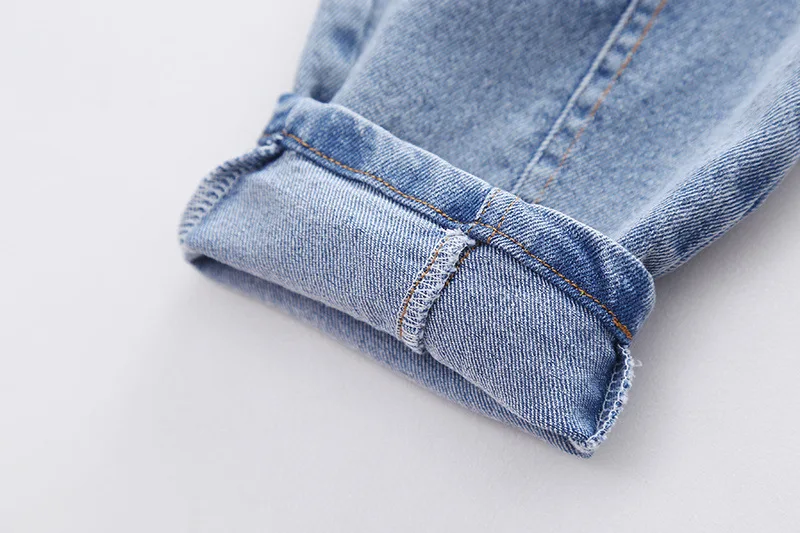 Spring fall kids Boys\' Clothes baby Elastic Band Stretch Denim Trousers for toddler children Boy Clothing Outer wear Jeans pants