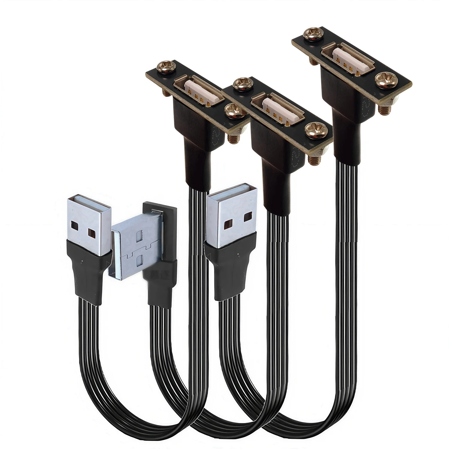 

10CM USB 2.0 male to female extension cable with ears, chassis, baffle cable, elbow, mouse, keyboard, USB flash drive, printer