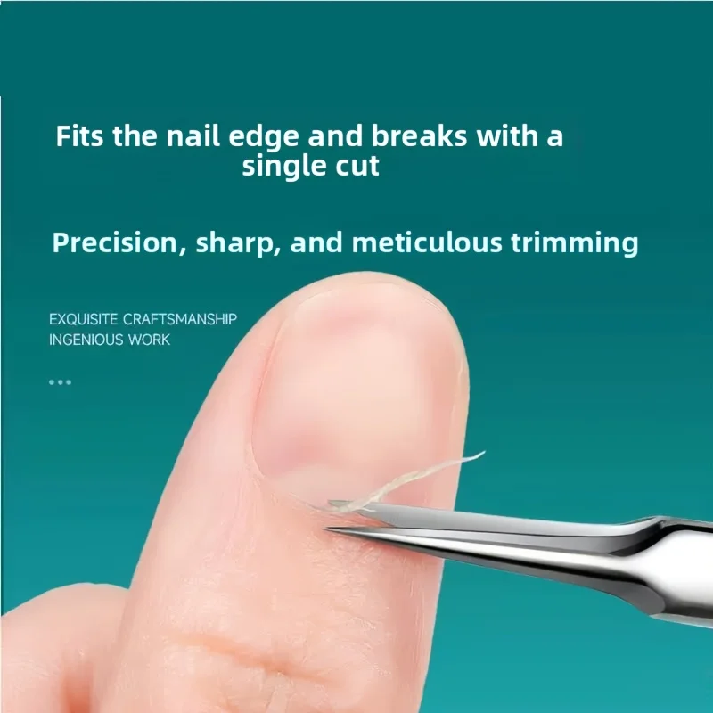 Stainless Steel Cuticle Nippers Ingrown Nail Clippers Curved Eagle Hook Beauty Scissors Manicure Tools Curved Blade Design image 6
