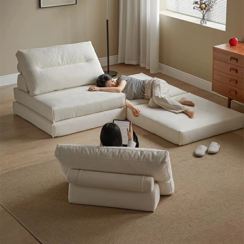 شقة صغيرة قابلة للإزالة والغسل من كتلة التوفو أريكة واحدة لغرفة المعيشة بدون مساند للذراعين تكنولوجيا وسادة حصير #2