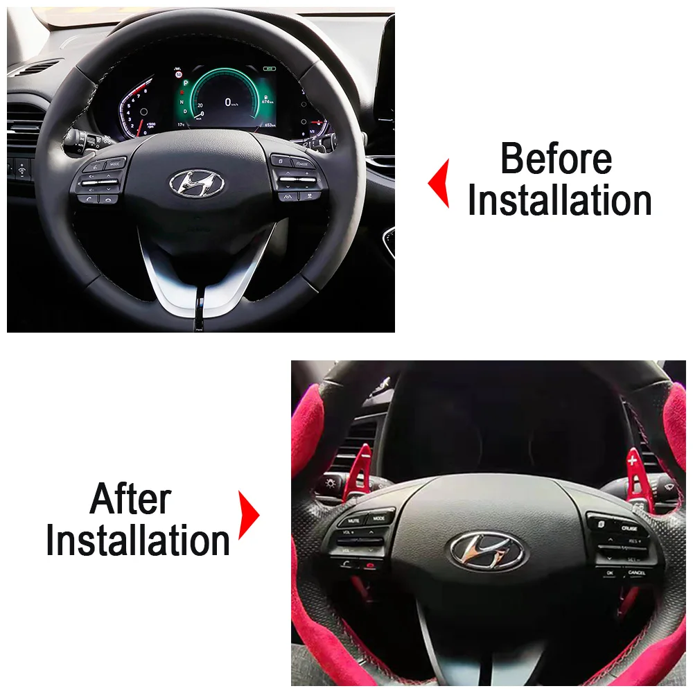 Paddle Shift For Hyundai Ioniq Electric Premium Plug-In Hybrid IONIQ 5 2021 2022 Car Steering Wheel DSG Shifter Extend Stickers