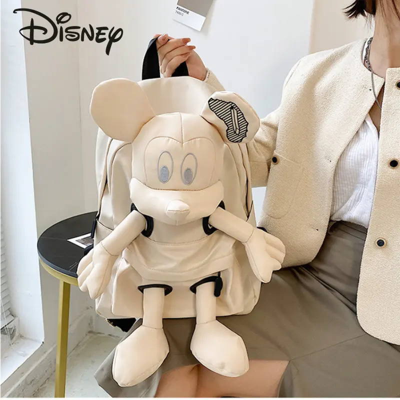 Disney Mickey Doll New Fashion Backpack Cartoon Casual Large Capacity Student Backpack High-quality Versatile Travel Backpack